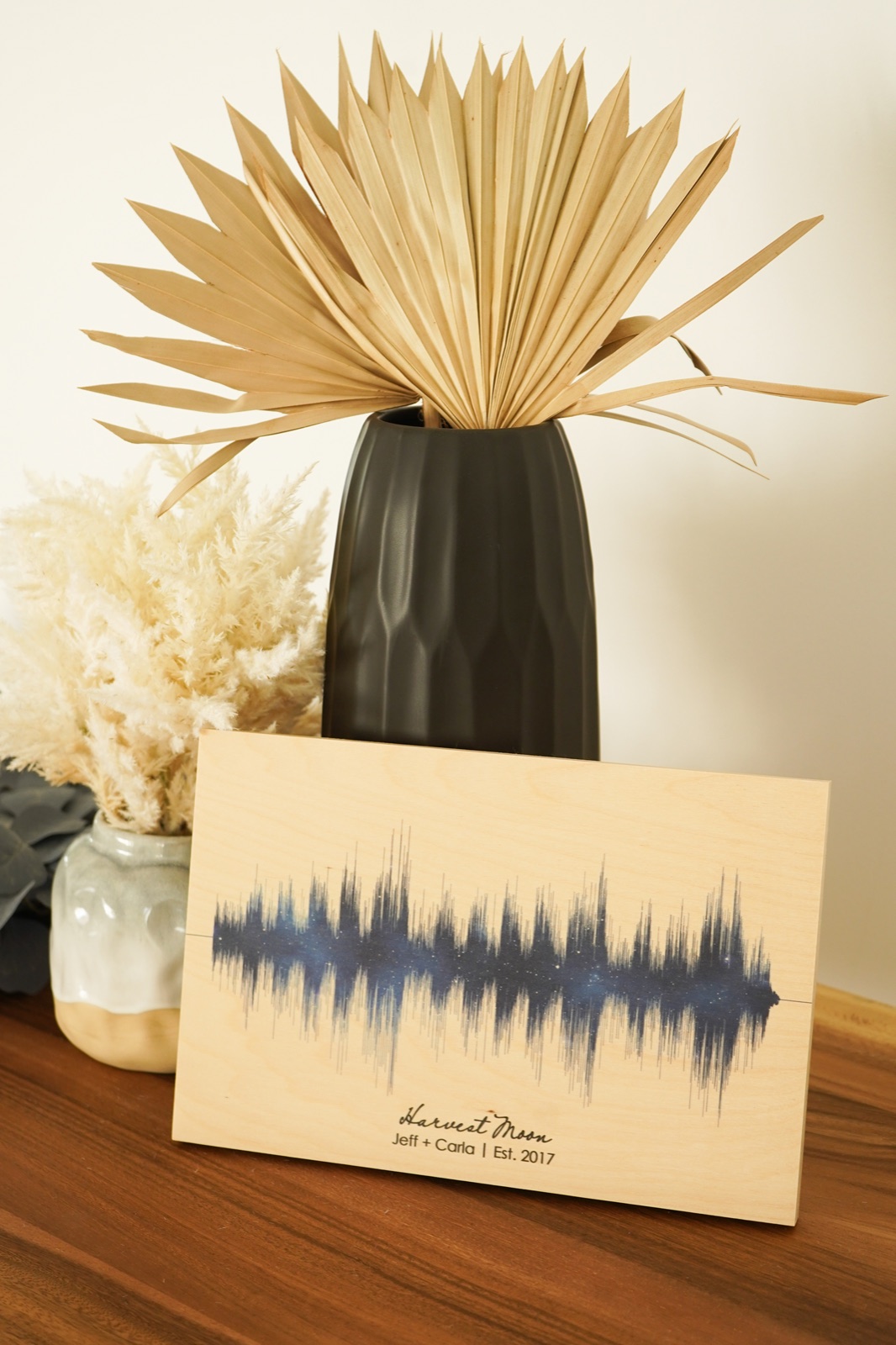 Artsy Voiceprint framed soundwave art, product lifestyle photography