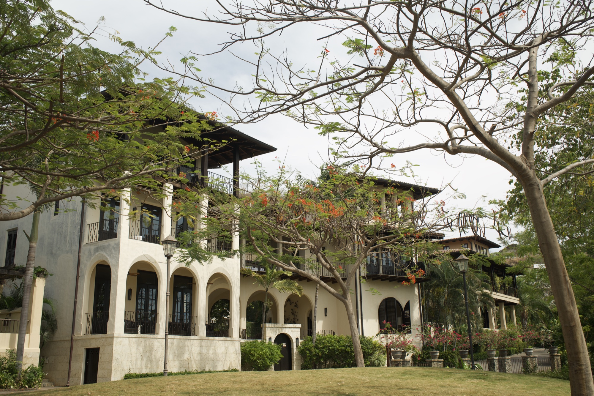 Las Catalinas resort courtyard and fountain, Costa Rica